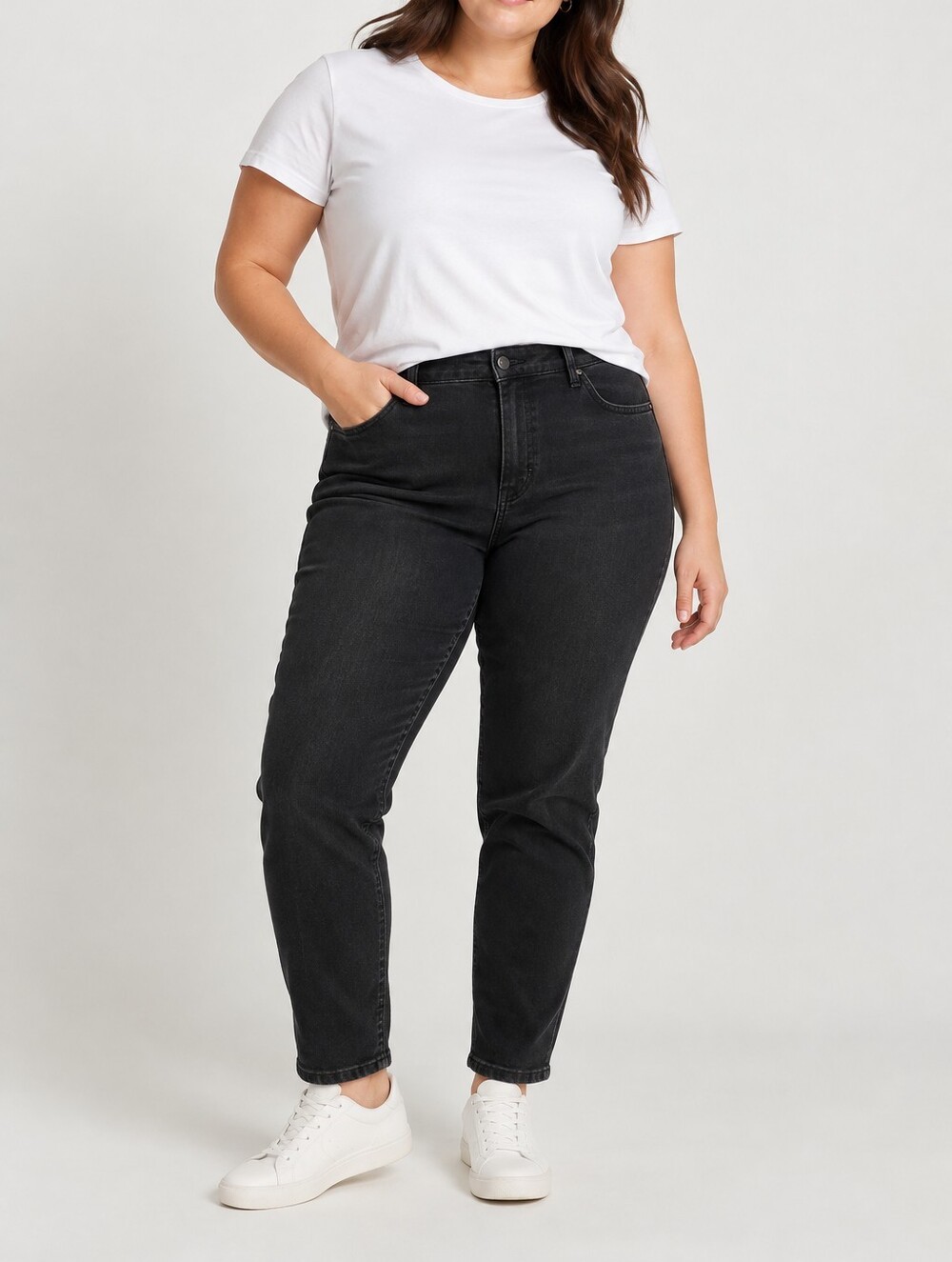 Kensie Black Slim Leg Women's Jeans Size 20